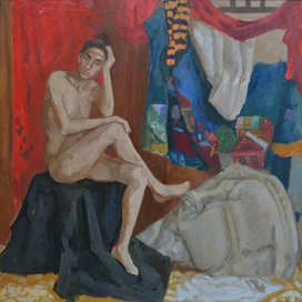 Натурщица с конём