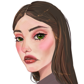 Стилизованный портрет в семи-реализме