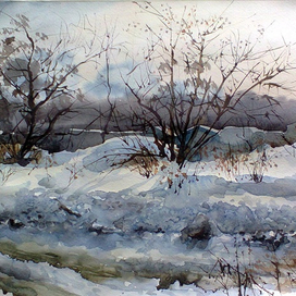 Зима попрежнему передает привет..поздно вечером падал снова снег. Но с утра новым днём осветило весеннее солнце)