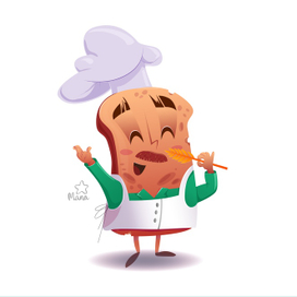 Маскот для пекарни-кондитерской. Мистер Хлебчик бренд-персонаж