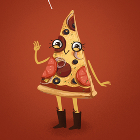 Кусочек пиццы