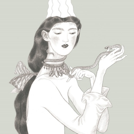 Неофелия со змеей.