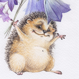 Букет колокольчиков (открытка)