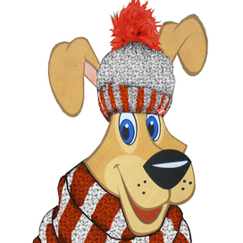 Шарик болеет за Спартак