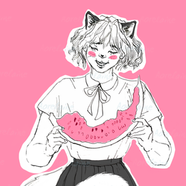 Девушка с арбузом 