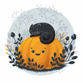 Тыква и котик