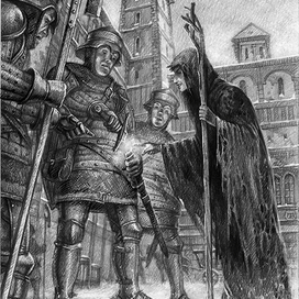 Иллюстрация к произведению Р. Суржикова "Кукла на троне"