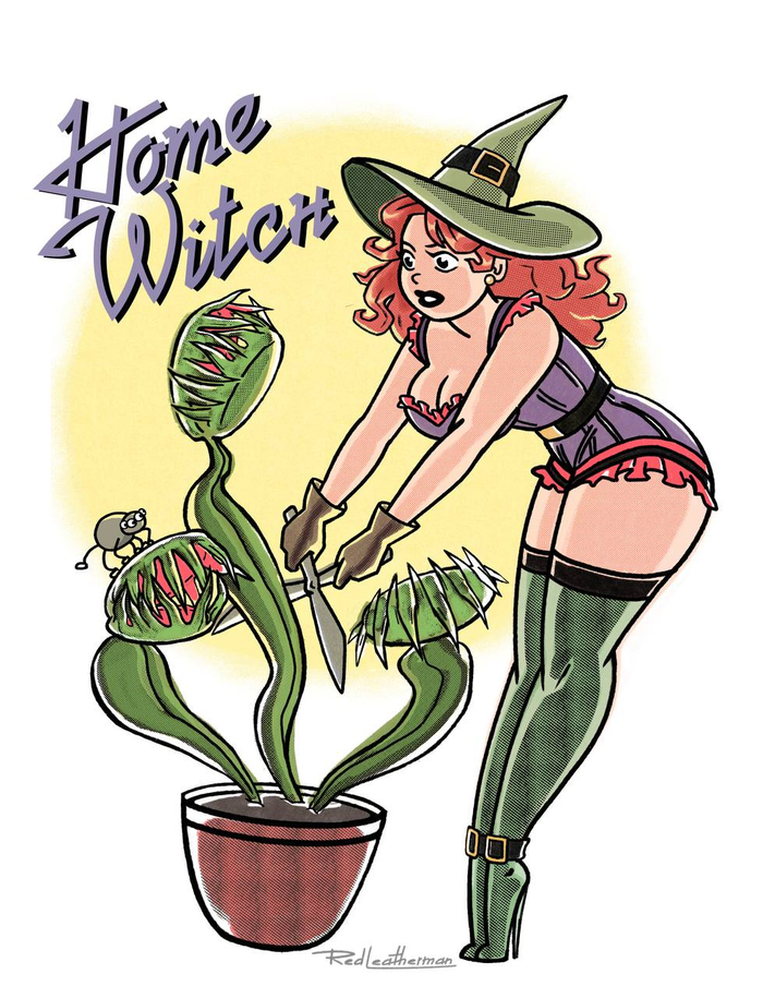 Home Witch pin-up print series (2)