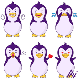 Stickers "Pinguins"