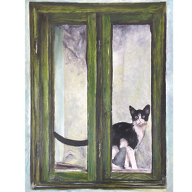 Кот в окне
