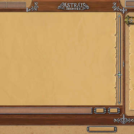 Интерфейс для игры Герои астрала
