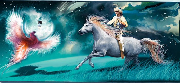 Роспись стены по Ершову