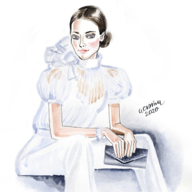 Серебристый клатч