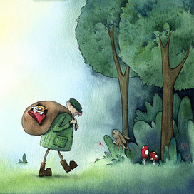 Иллюстрация для сборника детских стихов. Автор Мотуз Л. Г.