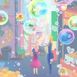 мыльные пузыри 