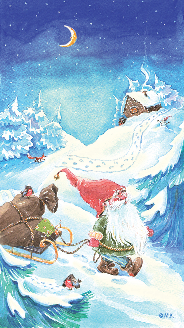 Зимние хлопоты гнома