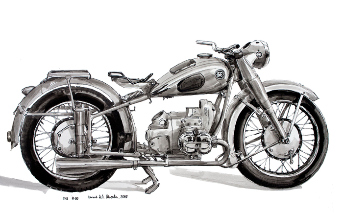 Мотоцикл ГМЗ М-80