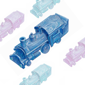 Игрушка паровоз