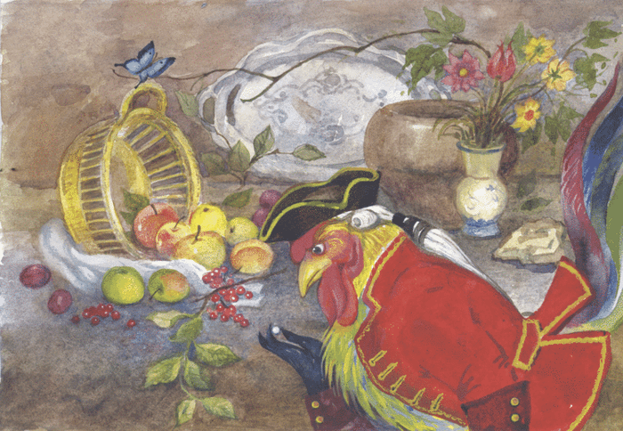 Петух и жемчужное зерно