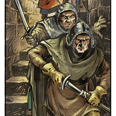 Рабочие фрагменты комикса "Спасти принцев из Тауэра".