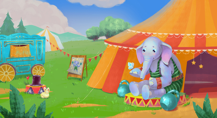 слон который хочет домой