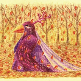 Птица Шу и листопад