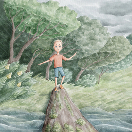 Иллюстрация для книги "First to be big"