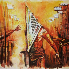 Иллюстрация Сайлент Хилл