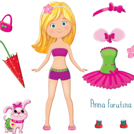 Кукла-одевашка Модница