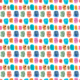 Акварельный паттерн "Флора 1"