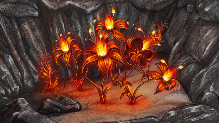 Миниигра "Огненные цветы"