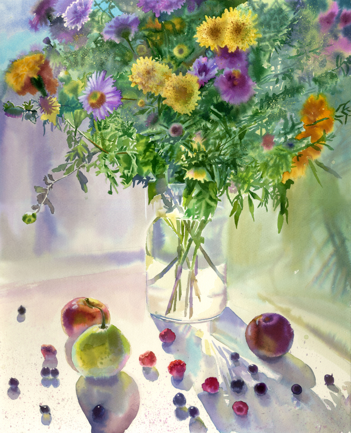 Немного солнца холодным осенним днём