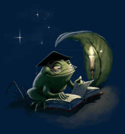 Лягушка-библиотекарша :)