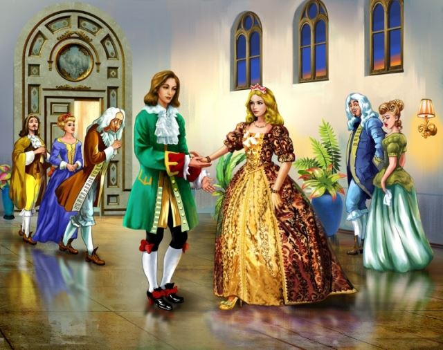 Illustration for the book "Cinderella"