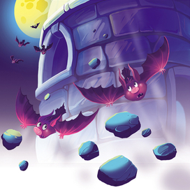 12. Иллюстрация к книге Е. Матюшкиной "Кот да Винчи. Оборотень разрушенного замка"