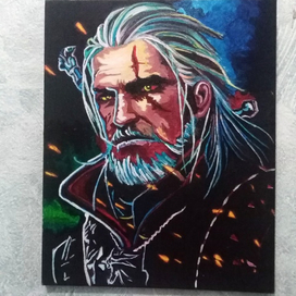 Геральд картина акрилом