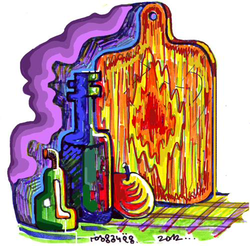 Натюрморт с разделочной доской.