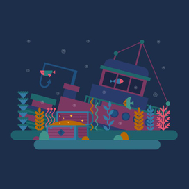 Затонувший корабль