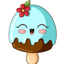 Иллюстрация «Кавайные десерты»