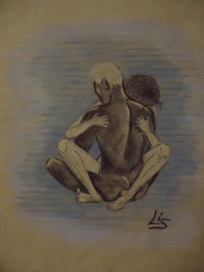 двойная поза лотоса. сцепление