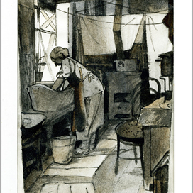 Коммунальная кухня  1943г