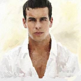 цифровой портрет, масло, живопись