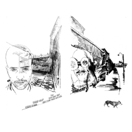 полосный разворот Ж,Сименон "Цена головы"