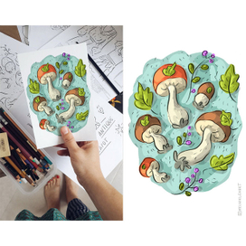 Иллюстрация "Грибы"