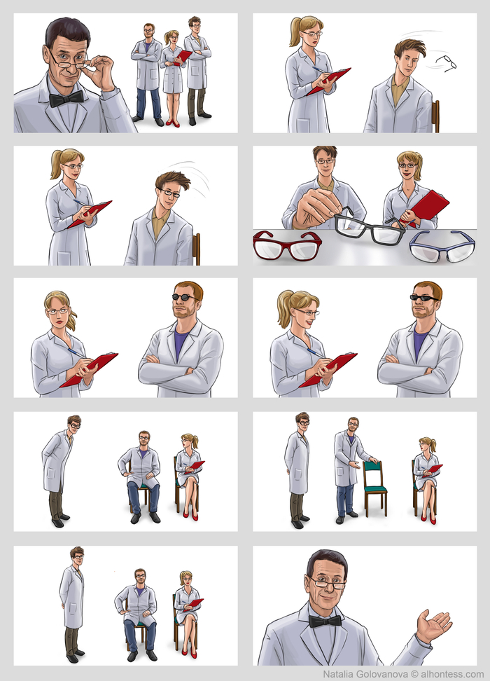 Раскадровка для оптики