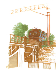 Витебский вокзал, вид с Обводного канала