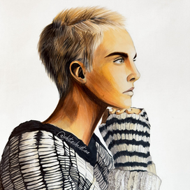 Портрет маркерами