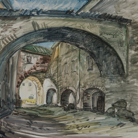 в монастыре