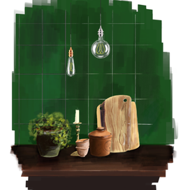 Интерьерный скетч