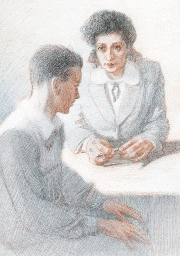 Иллюстрация к роману А. Лиханова "Оглянись на повороте или хроника забытого времени".